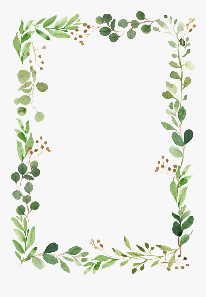 Transparent Hojas Verdes Png - Transparent Background Greenery Border, Png Download, Free Download