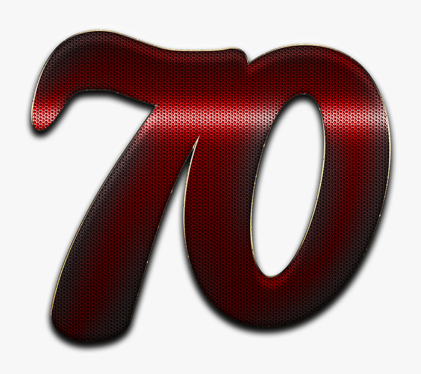 70 Number Red Dots Png - Red 70 Png, Transparent Png, Free Download