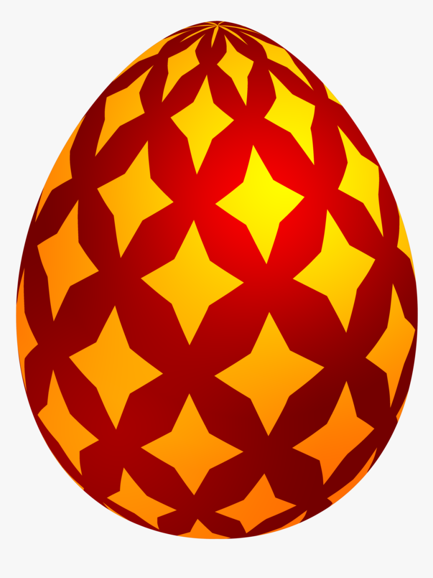 Red Easter Decorative Egg Png Clip Art - Transparent Easter Egg Png, Png Download, Free Download