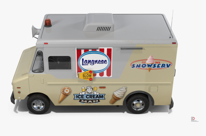 Free Ice Cream Car 3d Model, HD Png Download, Free Download