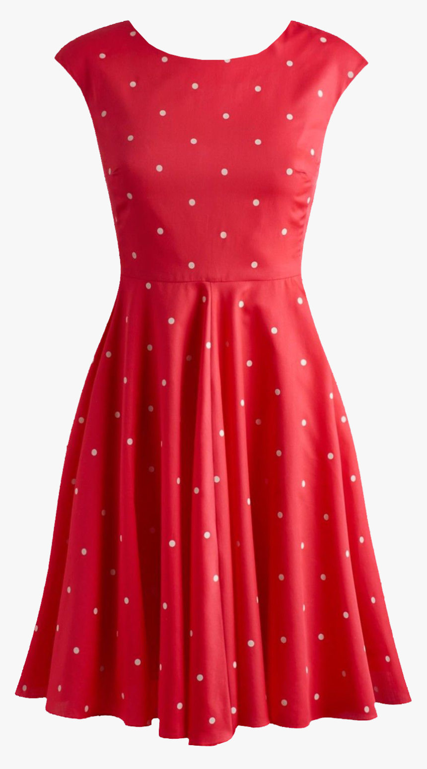 Fifties Style Red Dress Transparent Background Clothing - Women Dress Png, Png Download, Free Download