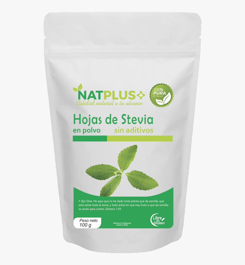 Stevia Hojas En Polvo X 100gr - Leche Vegetal En Polvo, HD Png Download, Free Download