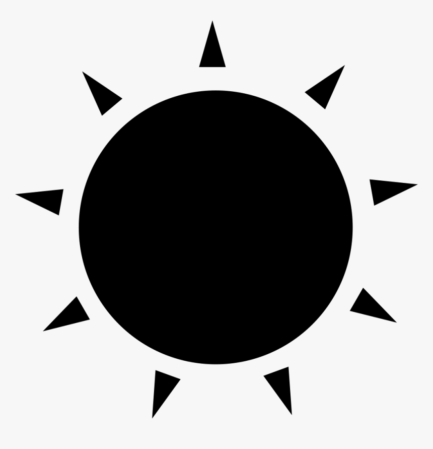 Free Sun Rays Vector Png - Black Sun Vector Png, Transparent Png, Free Download