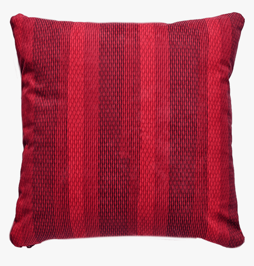 Patterned Faux Suede Red Throw Pillow - Cushion, HD Png Download, Free Download