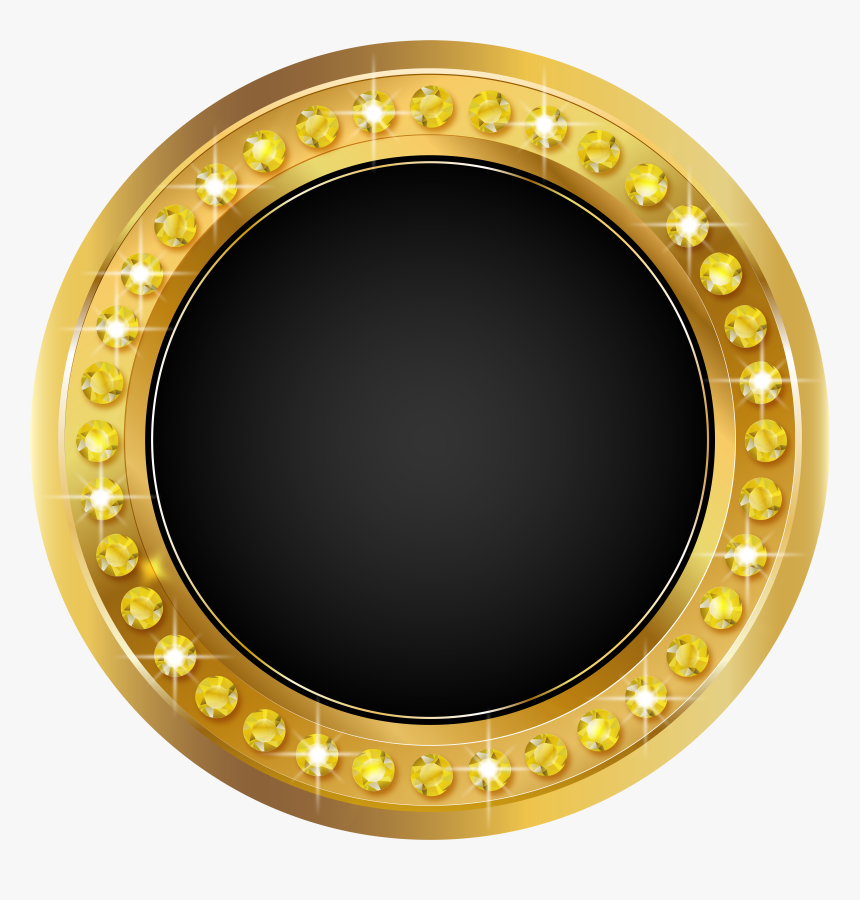 Black And Gold Circle, HD Png Download, Free Download