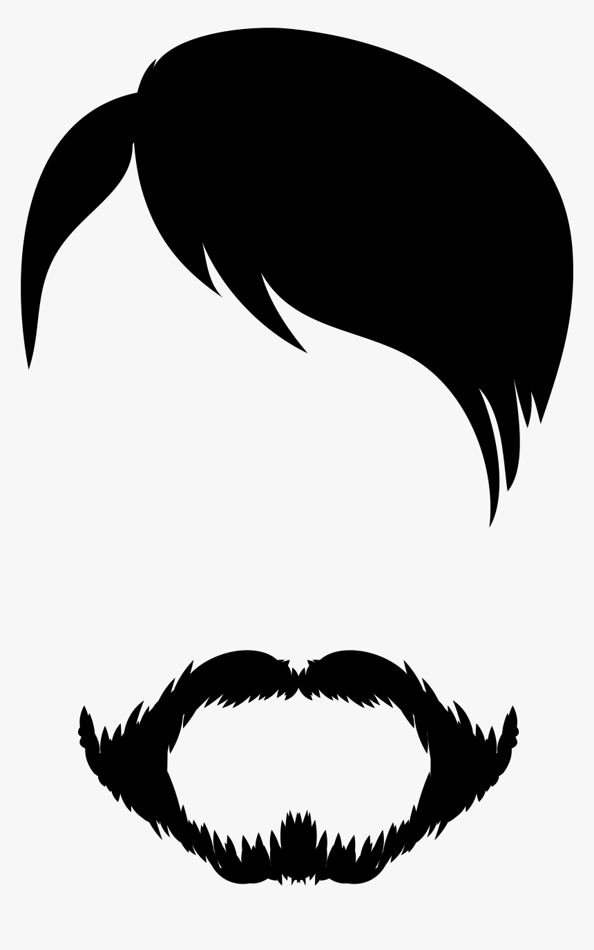 Beard Clipart Transparent Background - Male Hair Clipart, HD Png Download, Free Download