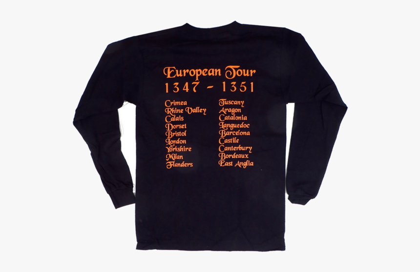 Black Death Tour Long Sleeve Tshirt - Black Death Tour Shirt, HD Png Download, Free Download