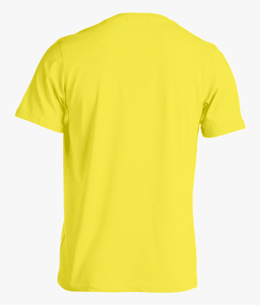 Yellow Tshirt Back Template, HD Png Download, Free Download