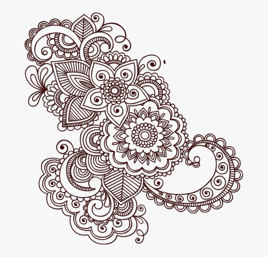 Transparent Henna Pattern Png - Transparent Mehndi Design Png, Png Download, Free Download