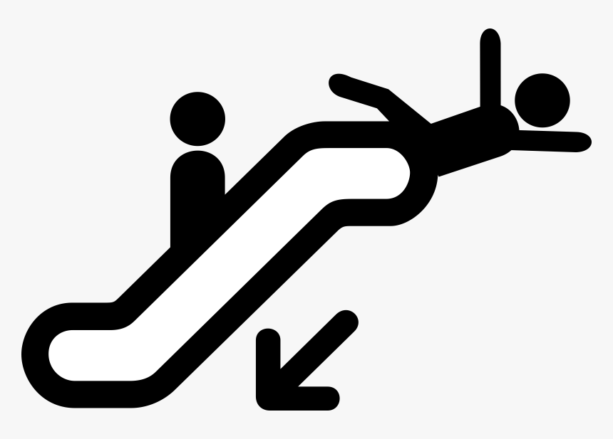 Watch The Gap Clip Arts - Escalator Icon Png, Transparent Png, Free Download