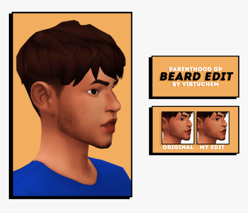 Sims 4 Jaw Beard, HD Png Download, Free Download