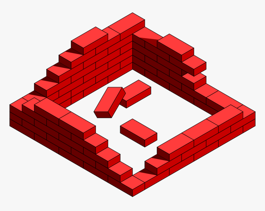 Angle,line,red - Clipart Wall Brick, HD Png Download, Free Download