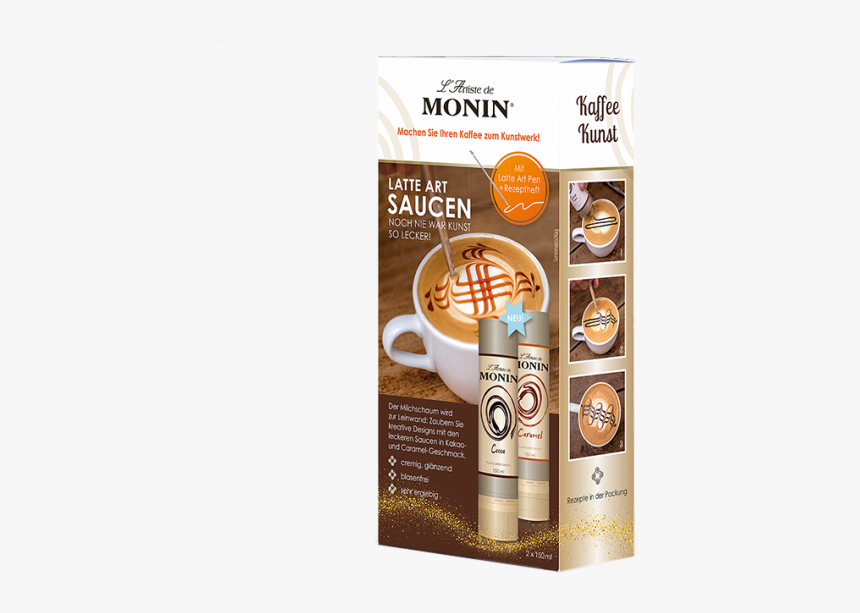 Monin L’artiste De Monin Latte Art Saucen Set 2 X 150 - Monin Latte Art Saucen Set, HD Png Download, Free Download