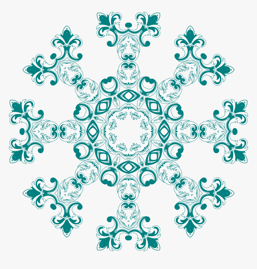 Vintage Floral Design Mark Ii 16 Clip Arts - Tribal Floral Pattern Png, Transparent Png, Free Download