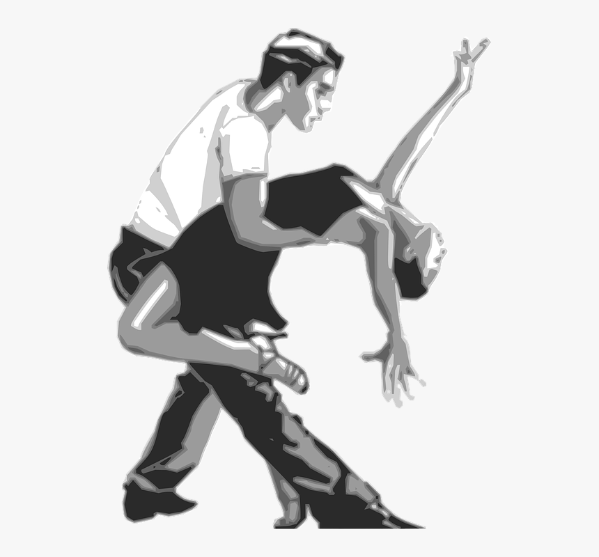Bailarines Tango - Latin Dance Drawing, HD Png Download, Free Download