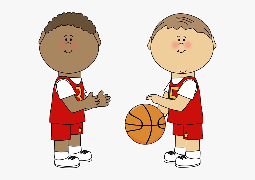 Boys Playing Basketball Clipart, HD Png Download, Free Download