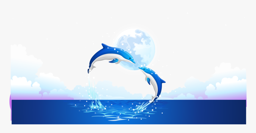 Dolphins In Water Png - Background New Year 2017 Hd, Transparent Png, Free Download