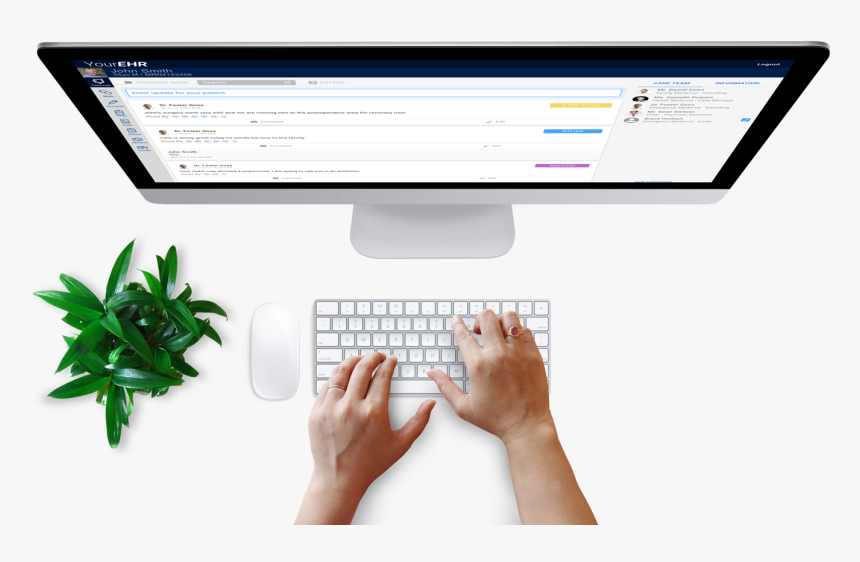 Top View Imac Mockup Free, HD Png Download, Free Download