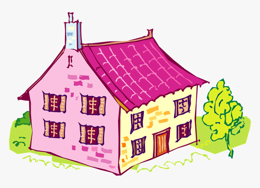 House, Pink, Home, Exterior, Walls, Roof, Outdoors - Say Home In Different Languages, HD Png Download, Free Download