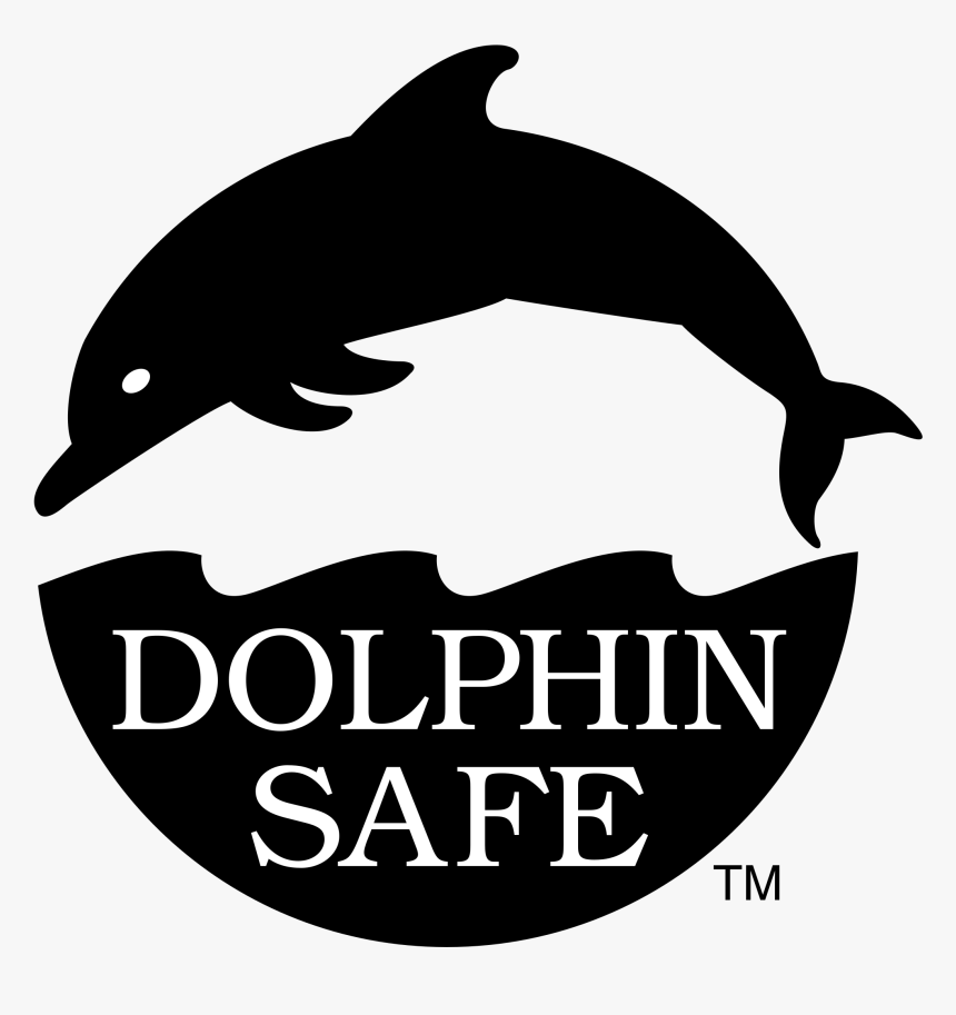 Dolphin Safe Logo Png Transparent - Logo Dolphin Safe Vector, Png Download, Free Download