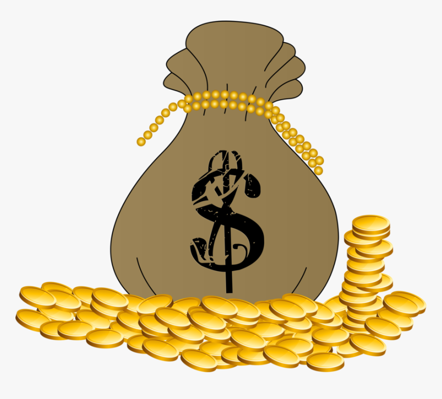 Saving,commodity,money Bag - Bag Of Coins Clipart, HD Png Download, Free Download