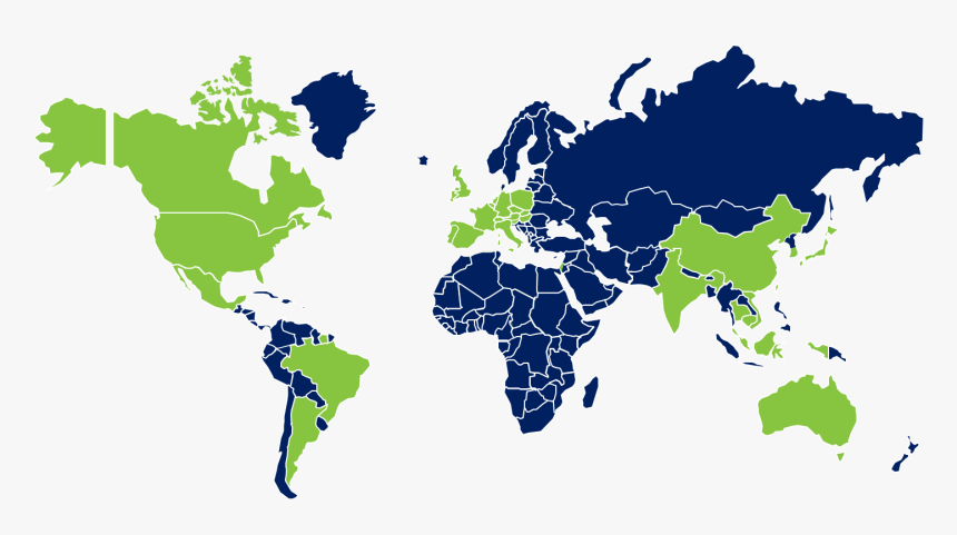Map Of Third World Countries Map Of Third World Countries 2018, Hd Png Download - Kindpng