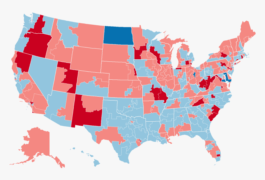 1980 House Elections - Senate Map By Party, HD Png Download, Free Download