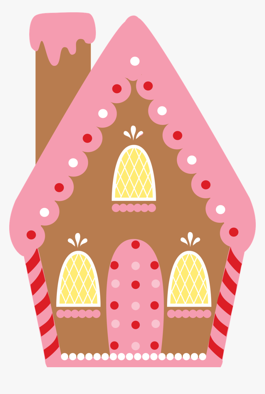 Clip Art Gingerbread Minus Land Pinterest - Pink Gingerbread House Clipart, HD Png Download, Free Download