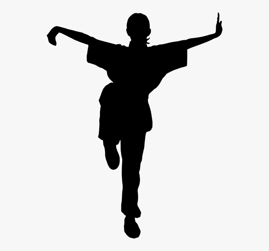 Kung Fu Silhouette Png, Transparent Png, Free Download