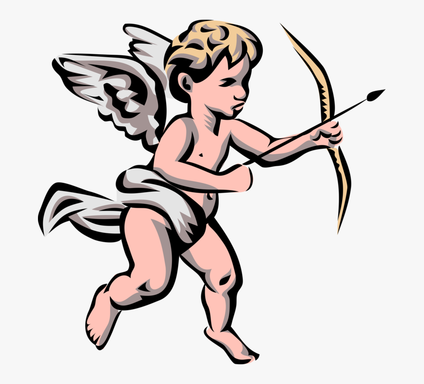 Vector Illustration Of Angelic Spiritual Cherub Angel - Angel, HD Png Download, Free Download