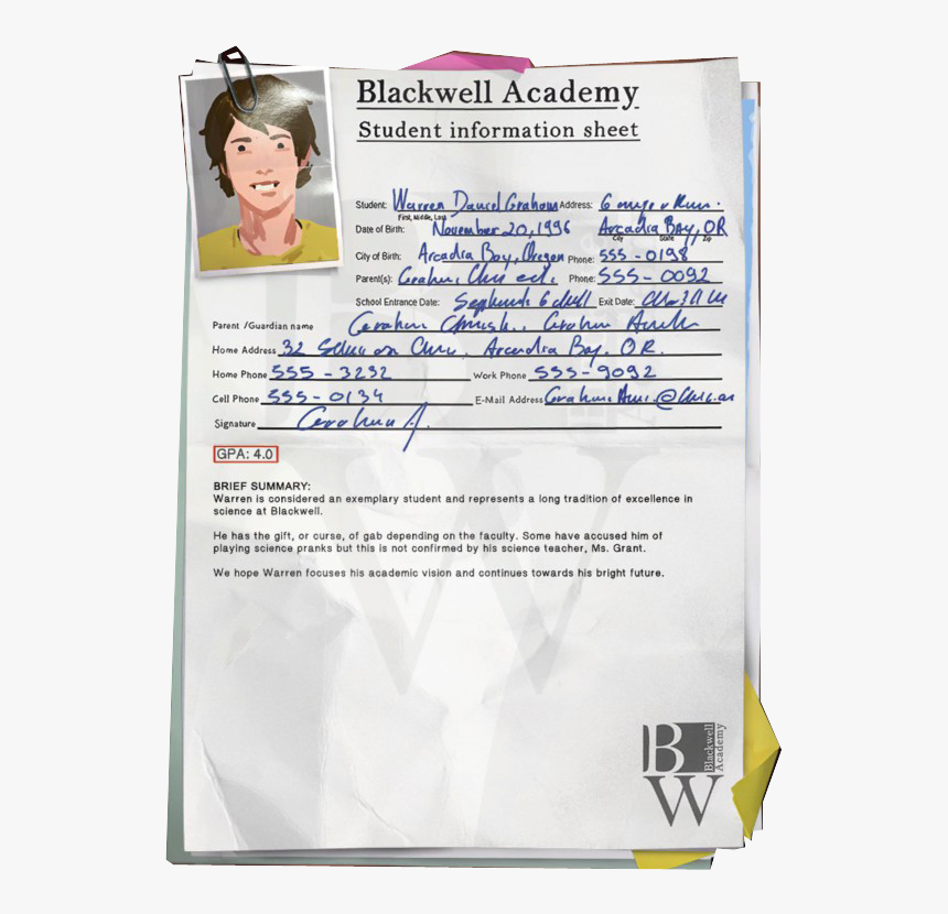 Blackwell Academy Information Sheet, HD Png Download, Free Download