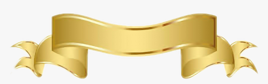 #cinta #dorada #oro#golden - Gold Ribbon Banner Png, Transparent Png, Free Download