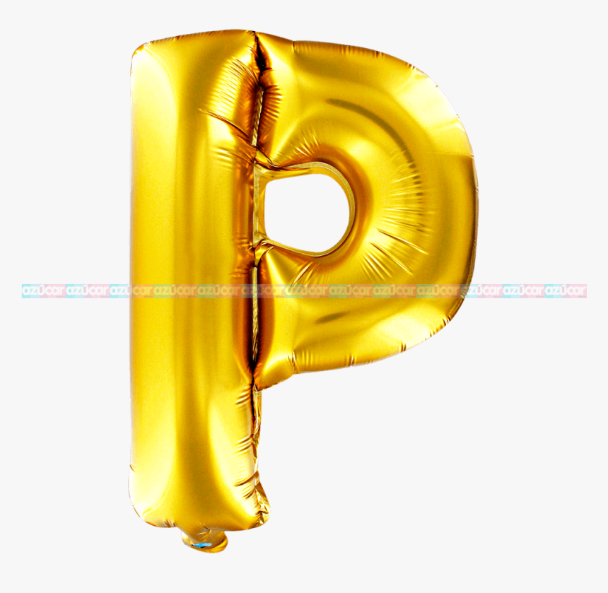 Globos Dorados Png - Letra P En Globo Doradas, Transparent Png, Free Download