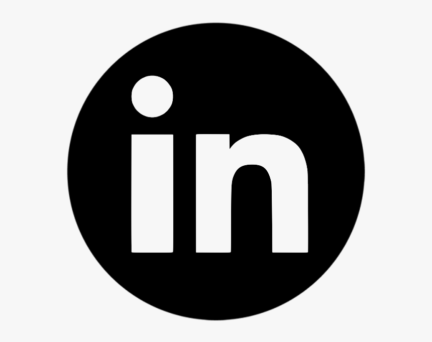 Kisspng Social Media Linkedin Computer Icons Facebook - Linkedin Black Round Icon, Transparent Png, Free Download