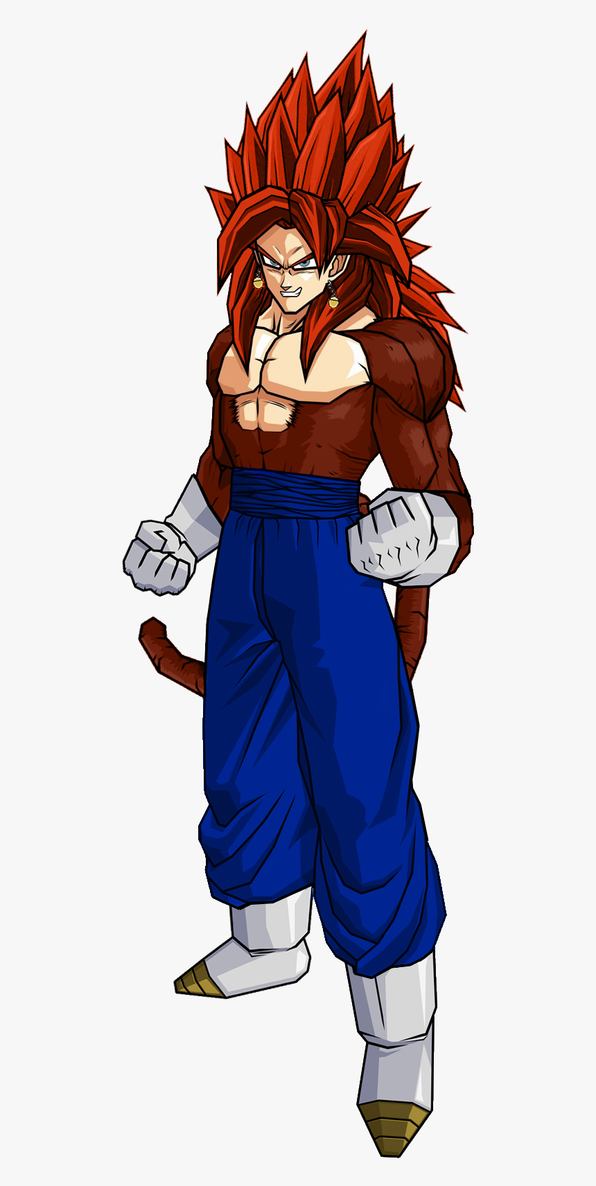 Vegetto Ssj4 V2 By Db Own Universe Arts D48047p 1 - Dragon Ball Z Vegetto Ssj4, HD Png Download, Free Download