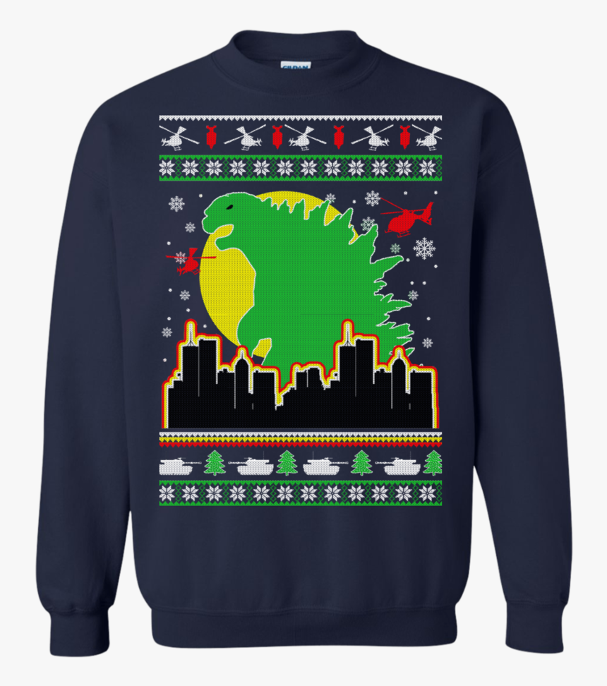 Godzilla Christmas Sweater, HD Png Download, Free Download