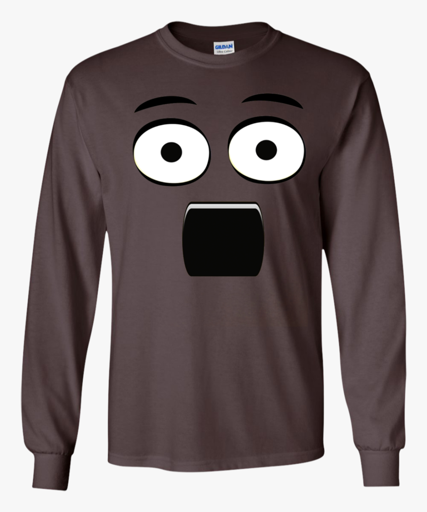 Emoji T-shirt With A Surprised Face And Open Mouth - T-shirt, HD Png Download, Free Download