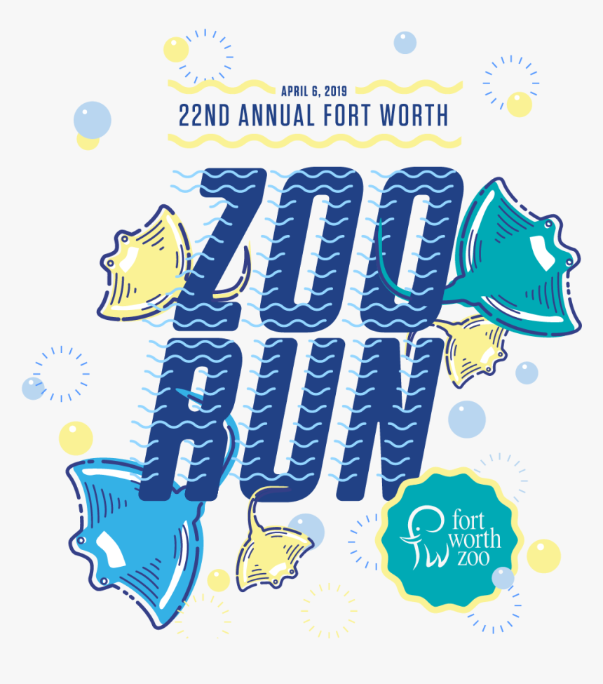 Fort Worth Zoo Clipart Png Black And White Stock Zoo - Fortworth Zoo Run, Transparent Png, Free Download