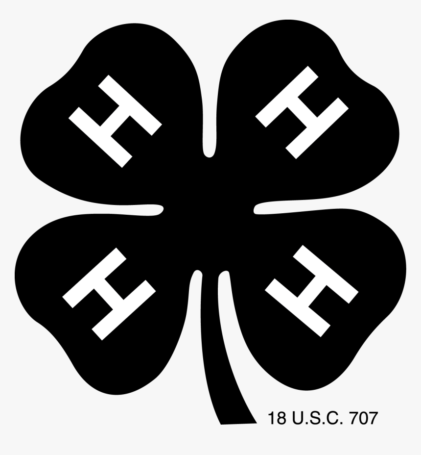 4 H Logo Black And White, HD Png Download, Free Download