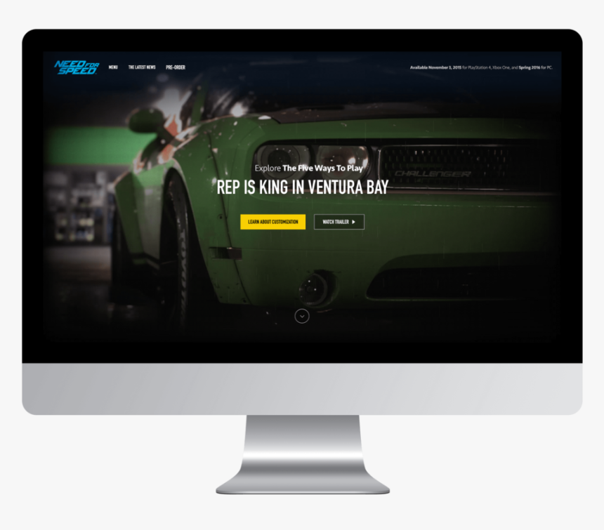 I Designed The Entire Need For Speed Franchise Site, HD Png Download, Free Download