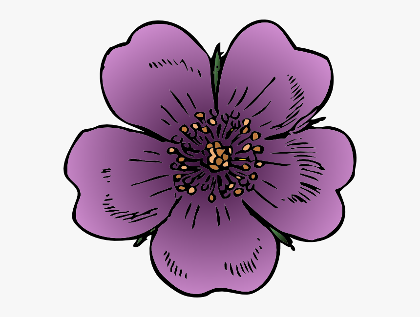 Wild Rose Svg Clip Arts - Rose Clip Art, HD Png Download, Free Download