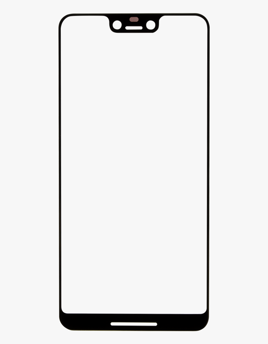 Google Pixel 3 Xl Front Glass Replacement - Notch Mobile Frame Png, Transparent Png, Free Download