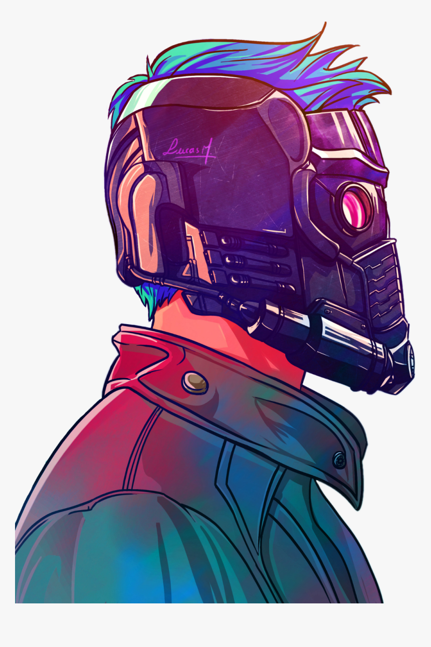 #starlord #marvel #man #vector #mask - Iphone Guardians Of The Galaxy, HD Png Download, Free Download