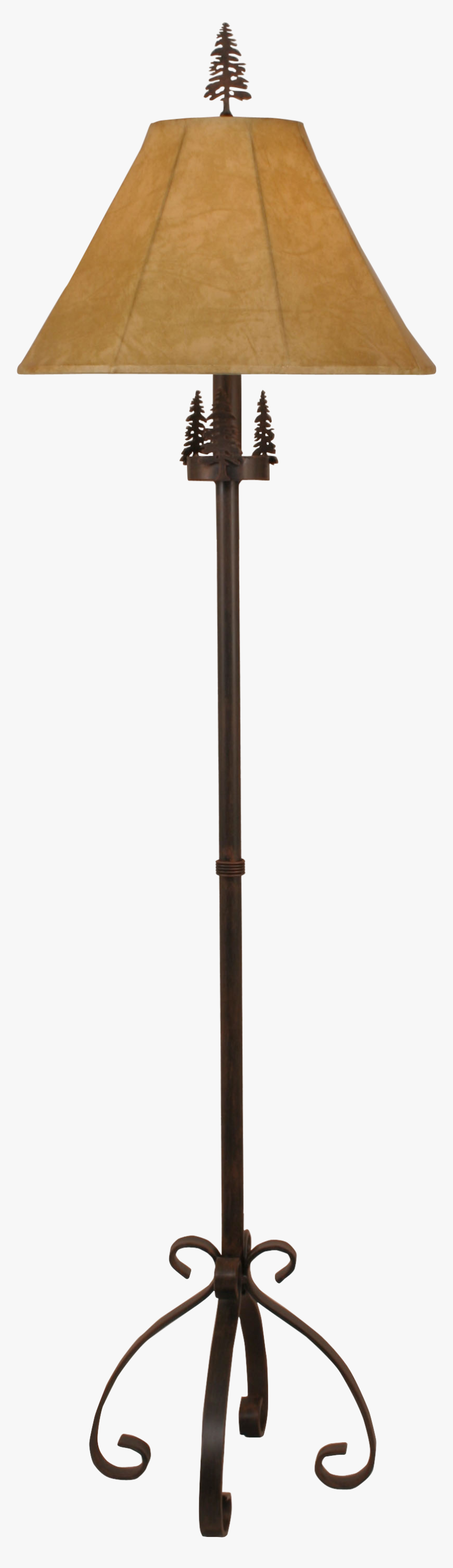 Iron S Leg Pine Tree - Western Floor Lamp, HD Png Download, Free Download