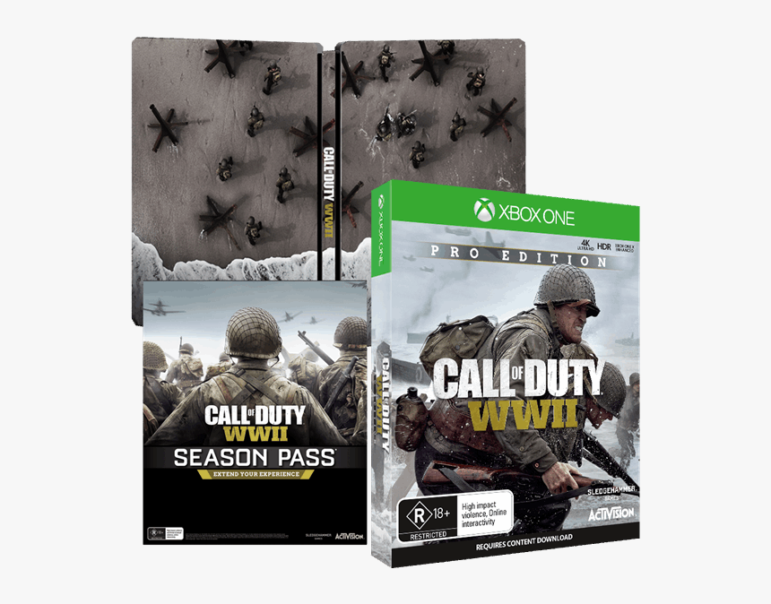 Call Of Duty Wwii Pro Edition - Call Of Duty Ww Ps4, HD Png Download, Free Download