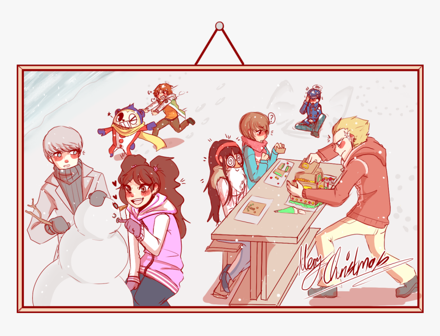 Persona 4 Christmas Art, HD Png Download, Free Download