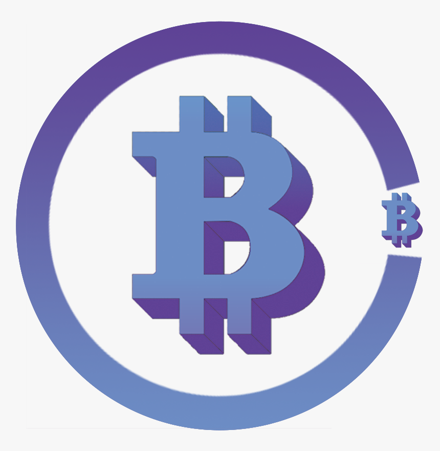 Blue Bitcoin Transparent, HD Png Download, Free Download