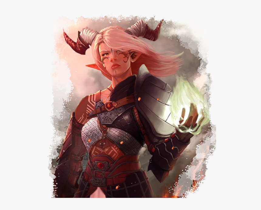 Bard Female Tiefling 5e Clipart , Png Download - Female Tiefling, Transparent Png, Free Download