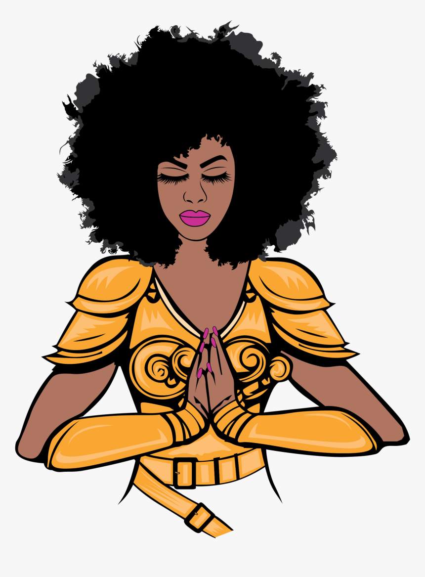 Black Prayer Warrior Woman, HD Png Download, Free Download