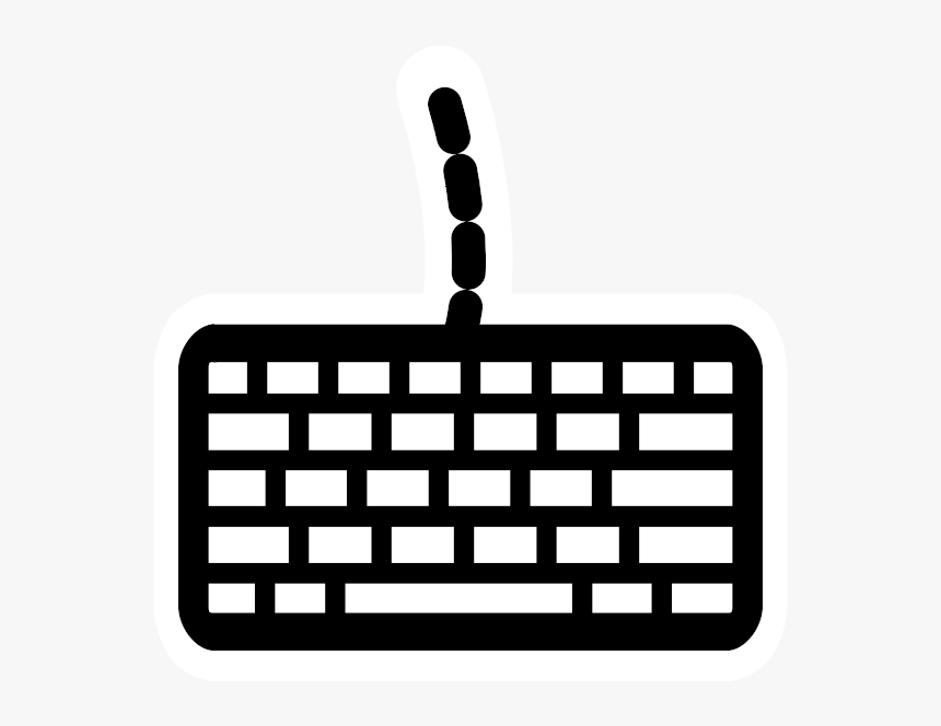 Computer Keyboard Icon Silhouette - Mouse And Keyboard Vector, HD Png Download, Free Download